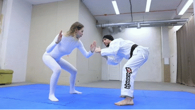 Mabel uses her karate skills against the gang Mabel uses her karate skills against the gang